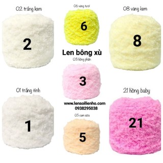 Len bông xù 100g