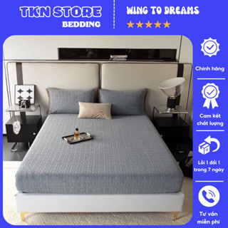 Bộ ga gối nỉ tuyết sữa vân chìm 5d chất liệu mềm mịn ấm áp cho mùa đông , Ga giường vỏ gối nỉ nhung bọc đệm nhập khẩu