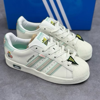 Giày nữ thể thao thời trang Adidas stan Smith Disney Dumbo, sneakers sò Das 3 sọc trắng xanh con voi shop Giaychathp