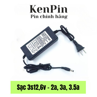 Sạc Pin 3S 12.6V-2A 3A Cho khối pin 3s 12.6v. quạt tích điện. Máy Khoan Pin ....có đèn báo đầy, có lọc nhiễu KENPIN S3S