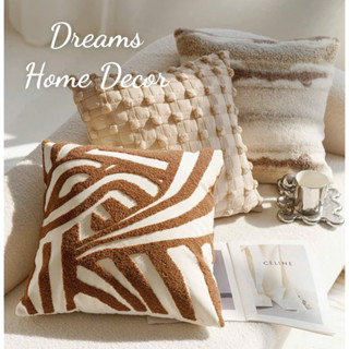 (Hàng Cao Cấp ) Vỏ gối Vuông Màu Nâu Nghệ Thuật Gối Sofa Tựa Lưng Trang Trí Phòng Khách Khách Sạn Bắc Âu Sang Trọng