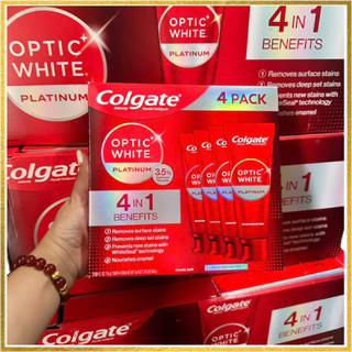 Kem đánh răng Colgate Optic Platinum 4in1 Benefits của Mỹ