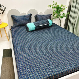 Drap thun Hàn Quốc mẫu caro phối (đủ size - vui lòng chat với shop nếu có yêu cầu thêm)