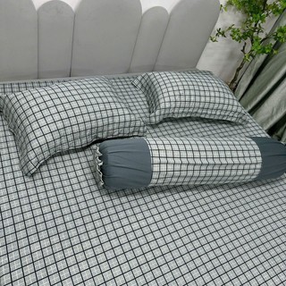 Drap thun Hàn Quốc mẫu caro phối (đủ size - vui lòng chat với shop nếu có yêu cầu thêm)