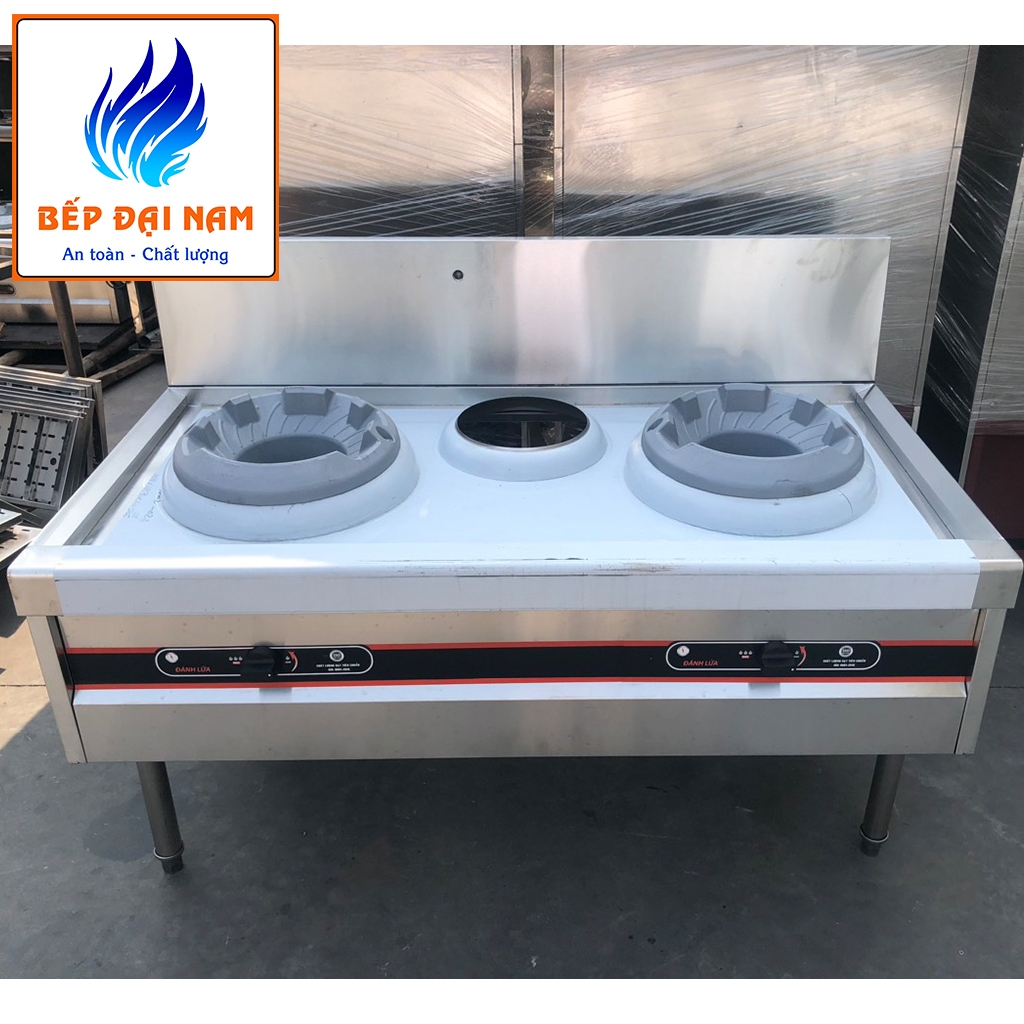 Bếp gas công nghiệp 2 họng, bếp á họng gang