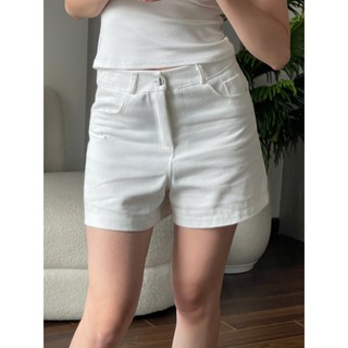 Quần short jeans đùi nữ mềm to gấu lưng cao basic màu trắng phong cách ulzzang Hàn Quốc Daily Me - Q09
