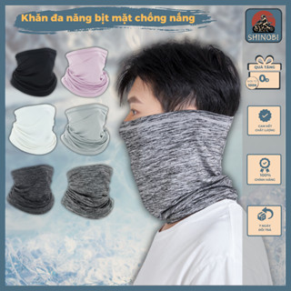 Khăn đa năng bịt mặt chống nắng, vải thun lạnh co giãn, thấm hút tốt dành cho nam nữ lái xe, đạp xe đường dài SHINOBI