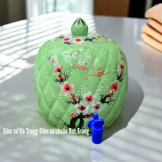 Bình chứa nước 5 lít gốm sứ Bát Tràng