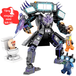 Đồ Chơi Lắp Ghép Mô Hình Nhân Vật Skibidi Toilet, Đồ Chơi Lắp Ghép Skibidi Toilet, TV Man