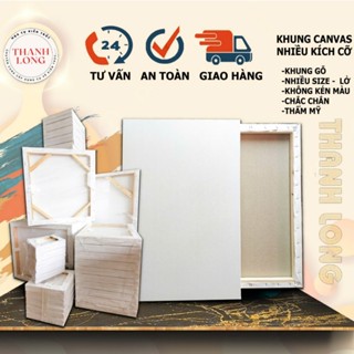 HCKT [THANH LONG] - Khung Vải Canvas, Khung Toan, Khung Bố Trắng (Đủ Size)