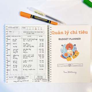 Sổ tay quản lý chi tiêu A5 Sổ tay Budget planner quản lý tài chính cá nhân Taro Stationery