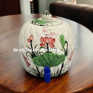 Bình chứa nước 5 lít gốm sứ Bát Tràng