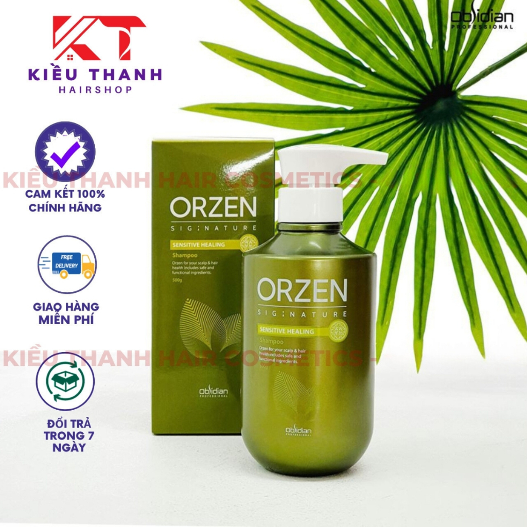 Dầu gội tăng cường sinh trưởng da dầu gầu Scalp control shampoo Obsidian Professional ORZEN 500ml