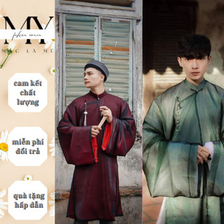  Áo tấc nam 2 lớp tay thụng to kèm mấn kiểu dáng freesize chất liệu tơ sống lót lụa nhật cao cấp - Áo dài MYMY 