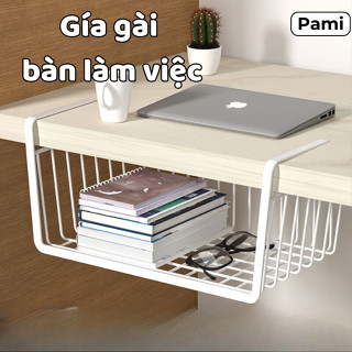 Khay Lưới Sắt Để Đồ Dưới Bàn Học, Bàn Làm Việc, Tủ Bếp - Kệ Khung Gài Siêu Gọn Gàng - Ngăn Kéo Size 33x23cm