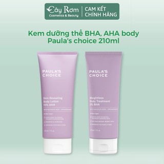   GIÁ SỐC  Kem dưỡng thể BHA AHA body Paula's choice 210ml | Cây Rơm Cosmetics 