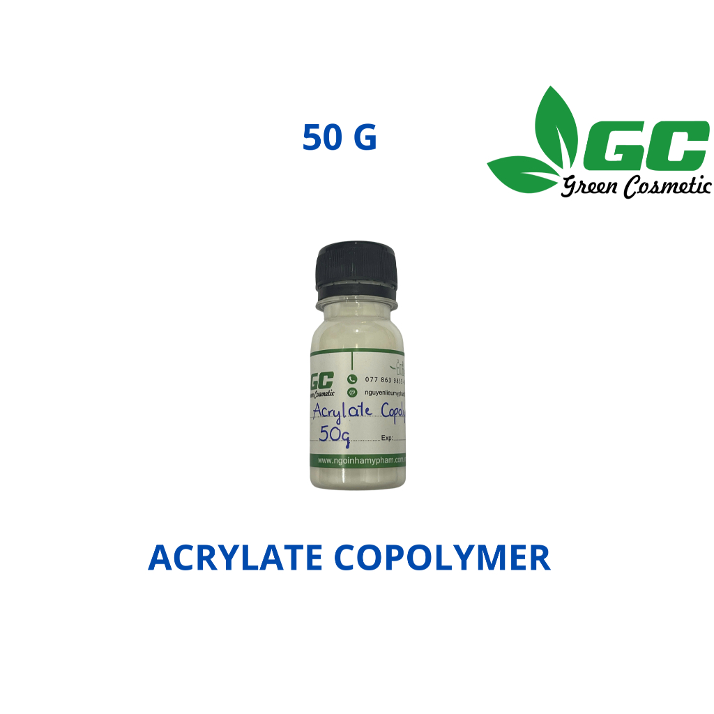 [HCM] Acrylate copolymer - Chất tạo đặc , tạo gel - Nguyên liệu mỹ phẩm - Greencosmetic - 50G, 100G