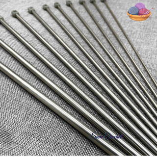 Que đan len – Kim đan len inox dài 35cm size từ 2.0mm – 10mm (1 cặp) | Tiệm Len Nhà Sam