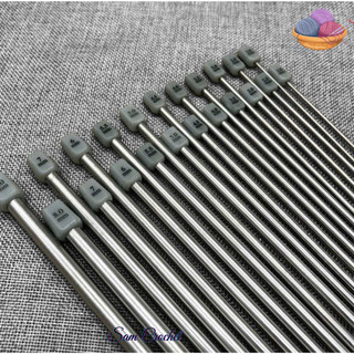 Que đan len – Kim đan len inox dài 35cm size từ 2.0mm – 10mm (1 cặp) | Tiệm Len Nhà Sam