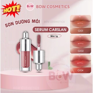   Hỏa Tốc  Son Dưỡng Môi Có Màu CARSLAN Lip Glow Serum Cấp Ẩm Mềm Mượt Mờ Nếp Nhăn Môi Minisize 1g 