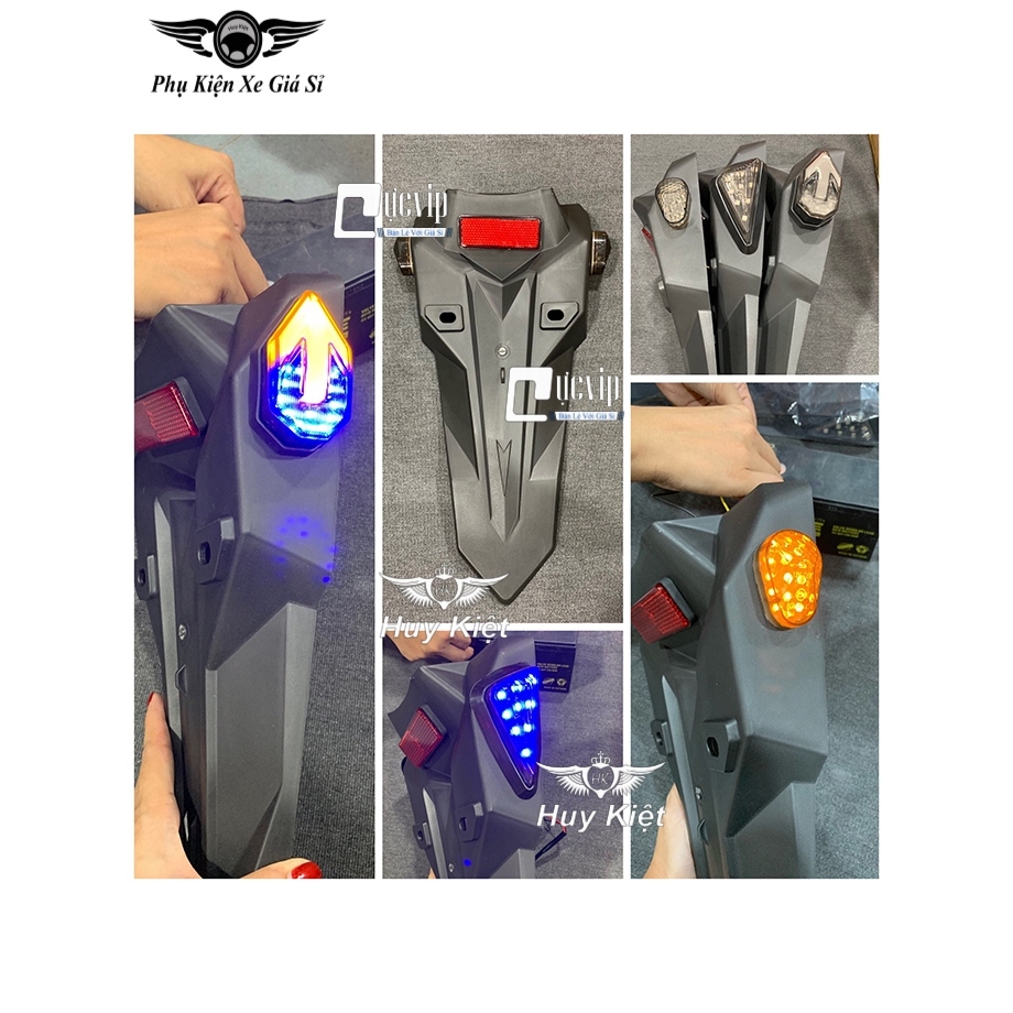 (VARIO) Dè Chắn Bùn Sau Có Đèn Kiểu Sonic Nhiều Kiểu