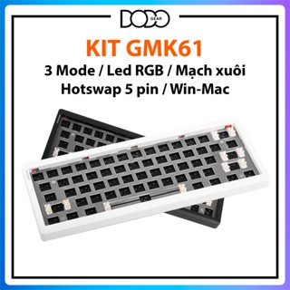 Bộ kit bàn phím cơ GMK61 LED RGB 3 mode kết nối, bluetooth và wireless hotswap 5 pin kit GMK 61 DoDo Gear
