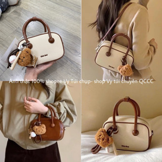 Túi chior kèm charm gấu bóng chày kèm dây đeo chéo chuẩn Q.C loại đẹp