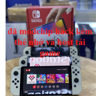 Nintendo Switch Oled H-A-C-K Cũ Kèm Thẻ Nhớ 256GB & 512GB - Bảo Hành 3 Tháng