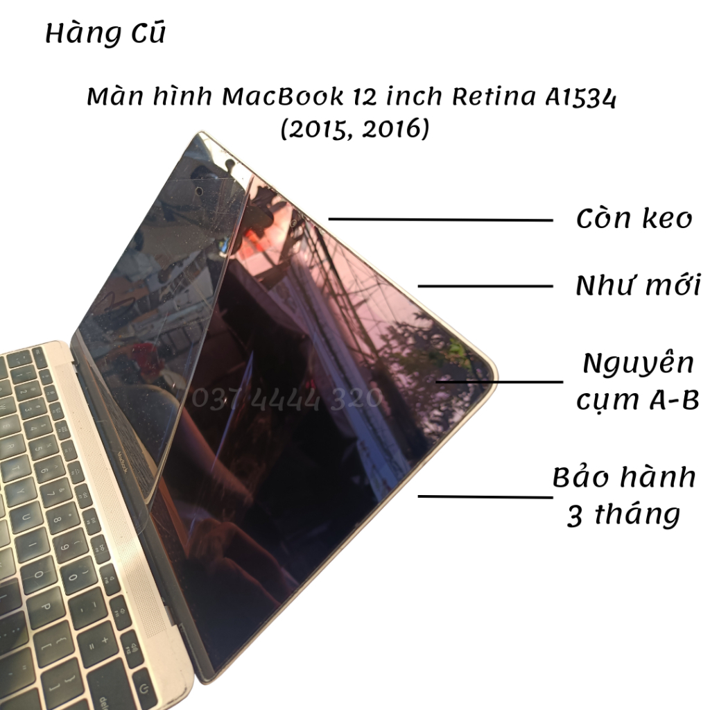 Màn hình 12 inch Retina A1534  (2015, 2016)