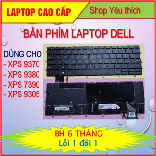 (Zin bóc máy) Bàn phím Laptop Dell XPS 13 9370 9380 7390 9305 - P82G  có đèn led (Bàn phím US)