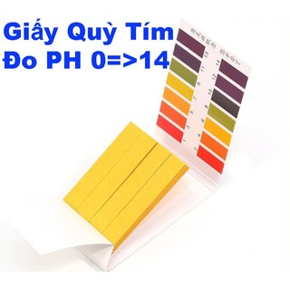Giấy Quỳ Tím Đo PH 1-14 Gói 80 Miếng