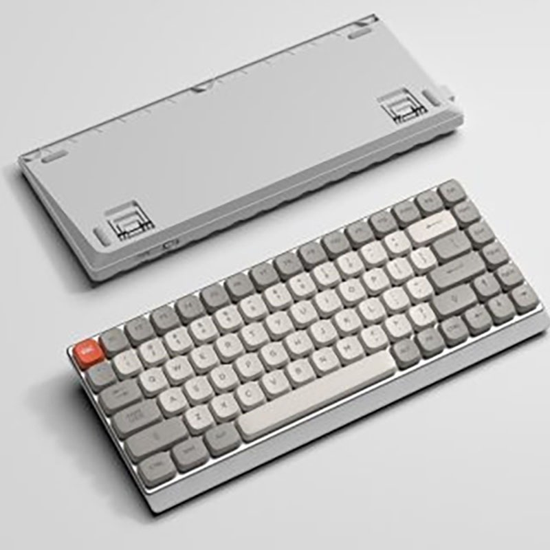 Bàn phím cơ không dây 3 mode low profile eweadn MK84, đèn led trắng, red switch, chơi game làm việc văn phòng | BigBuy360 - bigbuy360.vn