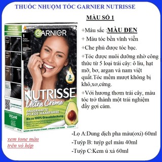 Thuốc nhuộm tóc  garnier nutrisse creme hàng  Đức