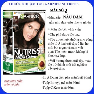 Thuốc nhuộm tóc  garnier nutrisse creme hàng  Đức