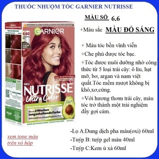 Thuốc nhuộm tóc  garnier nutrisse creme hàng  Đức