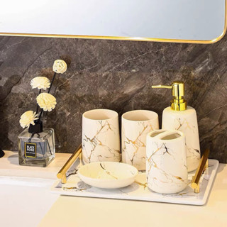   Có sẵn  Bộ đồ dùng nhà tắm gốm sứ cao cấp 