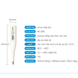 Nhiệt Kế Điện Tử Kẹp Nách Omron MC246