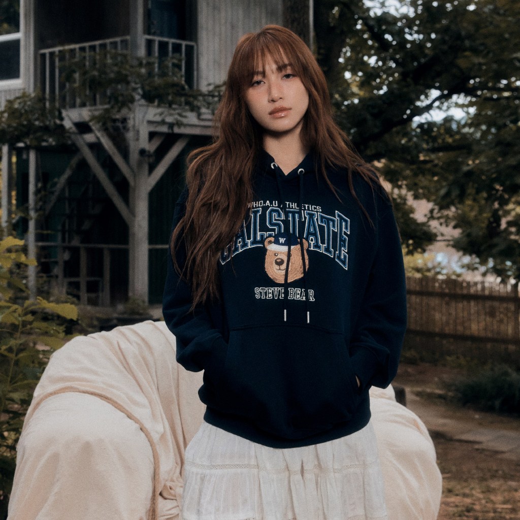 [WHO.A.U x Hòa Minzy] Áo Hoodie WHO.A.U Steve Campus Hoodie_WHMHE3922U