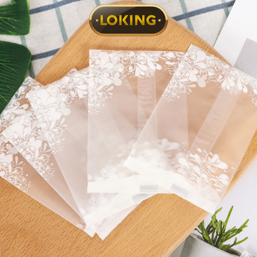 Bao bì đựng trà/ bánh kẹo họa tiết thiên nhiên, hàn nhiệt - LOKING