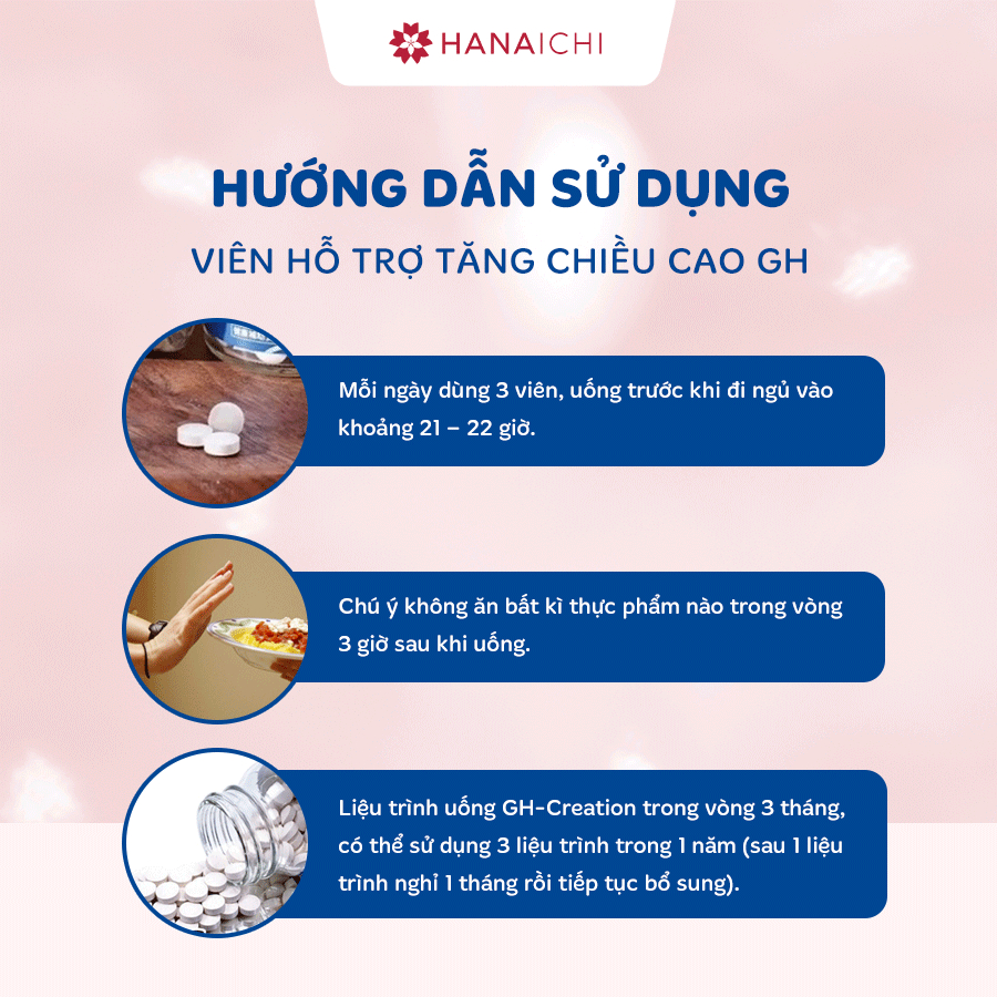 Viên uống hỗ trợ tăng chiều cao GH CREATION EX+ 270 viên