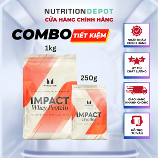  Combo 01 - Impact Whey Protein 1kg và Creatine 250g Myprotein - Nutrition Depot Vietnam 