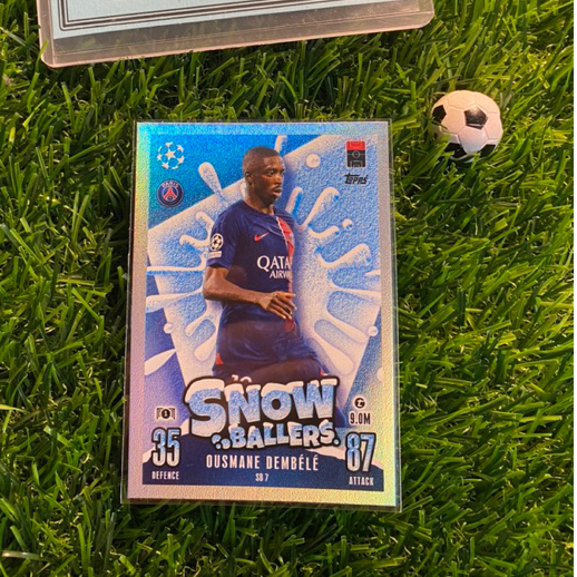 [ CHÍNH HÃNG ] - SNOW BALLERS - TOPPS MATCH ATTAX 2024 UPDATE - OUSMANE DEMBELE (PSG)