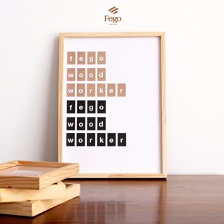 Khung ảnh treo tường 2 mặt FEGO A3, A4, A5 gỗ thông (kèm 2 mặt mica trong) trang trí làm đồ handmade