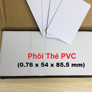 Phôi Thẻ Nhựa PVC Trắng mặt bóng (100 thẻ)