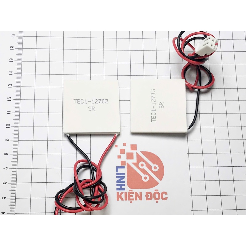 Sò nóng lạnh TEC1-12703 30W kích thước 40x40x4.7mm