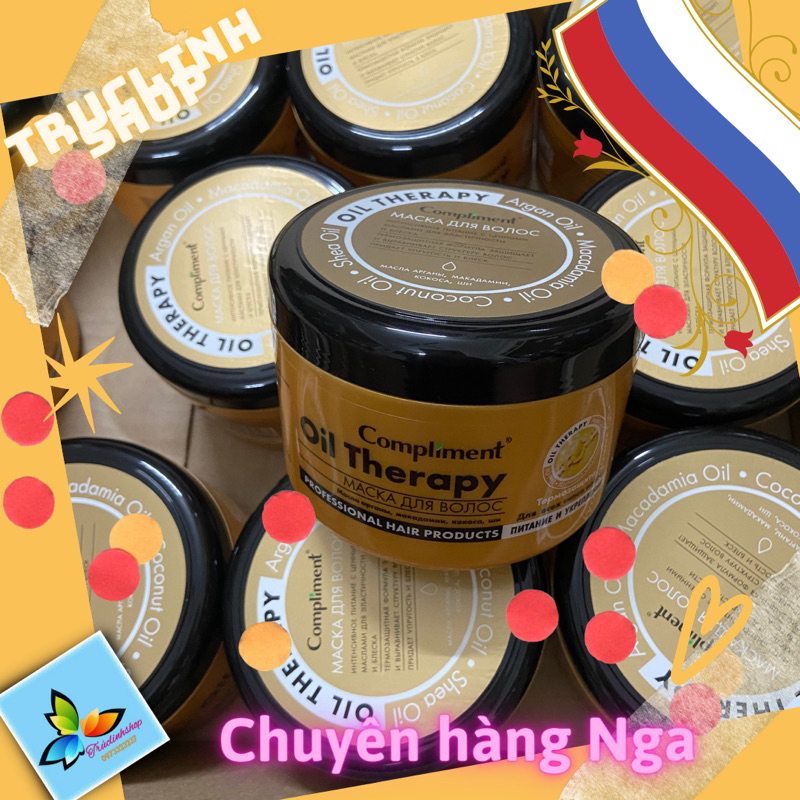 Ủ tóc Compliment Oil Therapy - Argan Oil thuộc dòng chăm sóc  mùi thơm Argan 500ml cho tóc khô và thưa