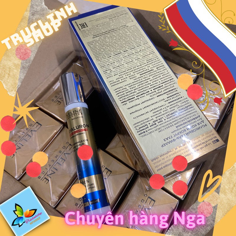 Lăn mắt Eveline tan bọng mắt nâng cơ giảm quầng thâm mắt 15ml nga