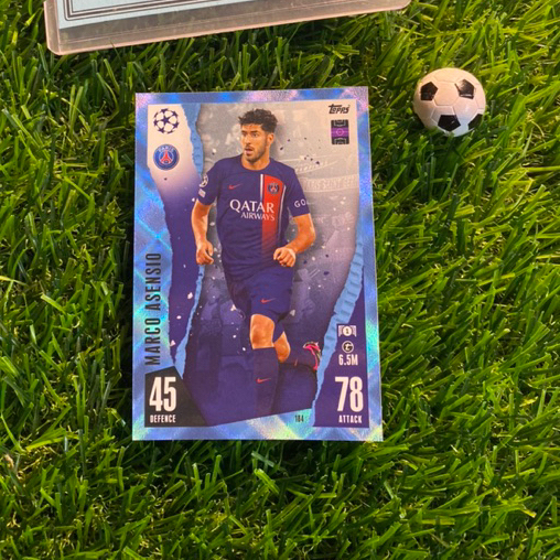 [ CHÍNH HÃNG ] - CRYSTAL PARALLEL - TOPPS MATCH ATTAX 2024 - MARCO ASENSIO (PSG)