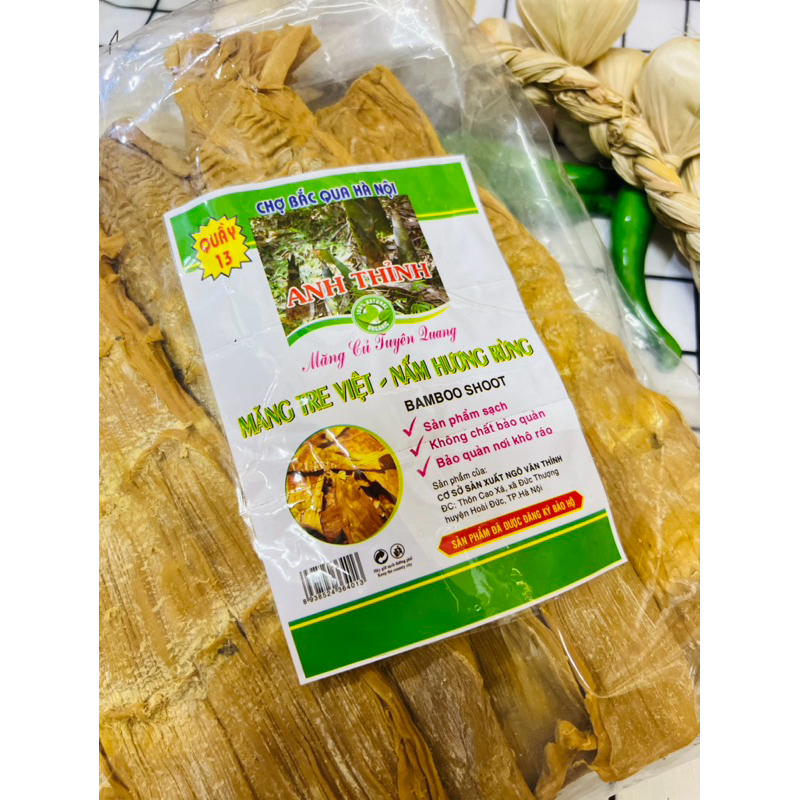 [ CHIẾT LẺ ] MĂNG KHÔ / MĂNG NỨA TÉP KHÔ / MĂNG CỦ KHÔ TUYÊN QUANG 100GRAM - 500GRAM