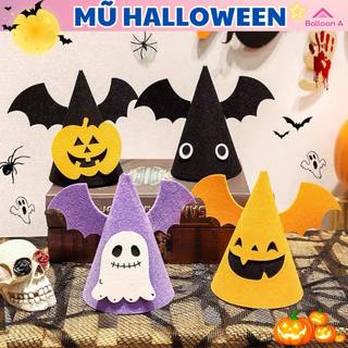 Mũ Nón Nỉ Halloween Cho Bé, Nón Hoá Trang Lễ Hội Ma Quái